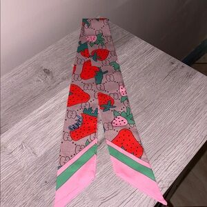 Designer lux twilly bag scarf